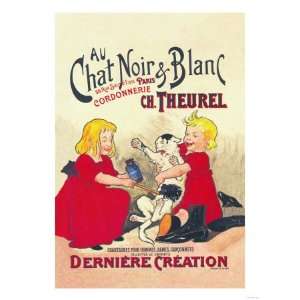  Au Chat Noir et Blanc Giclee Poster Print, 24x32