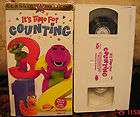 Barney Its Time For Counting VHS Video Actimates Educa