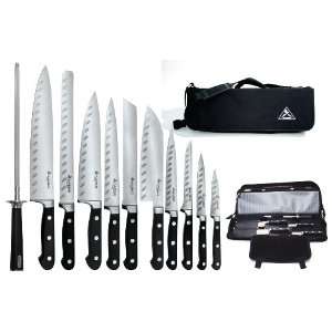   Saber F 11 Working Chef Knives with Chefs Knife Bag