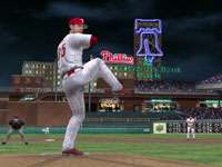 The Phillies Cole Hamels making starting his move towards home plate 