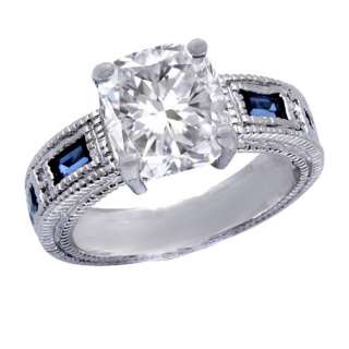 56 Carat Cushion Cut Diamond Engagement Ring G IF  