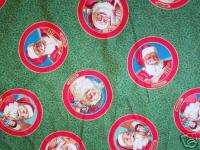 Daisy Kingdom Fabric Century of Santa Faces Fabric  