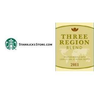 Starbucks Three Region Blend Whole Bean Coffee 8 oz  