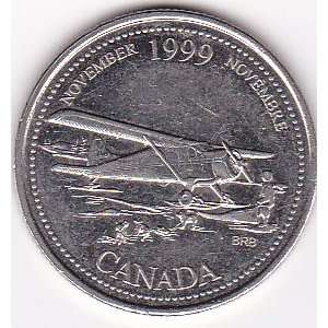  1999 Canada 25 Cents Coin (Issued November 1999 