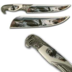  Poker Eagle Head Collector Bowie knife