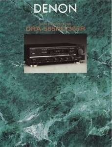 Denon Stereo Receiver Brochure DRA 565RD, DRA 365R 1996  