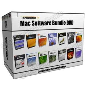 mac software dvd bundle 14 x complete software programs for mac os x 