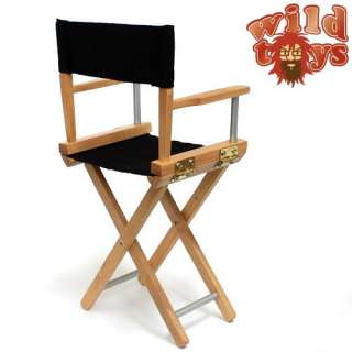 Scale Wild Toys Director Chair & Accessories Set   WT12A Black 