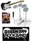 Wii ROCK BAND GREEN DAY Game w/Drums/Guitar​/Mic Bundle set kit 