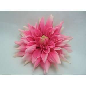  NEW Pink Dahlia Flower Hair Flower Clip, Limited.: Beauty