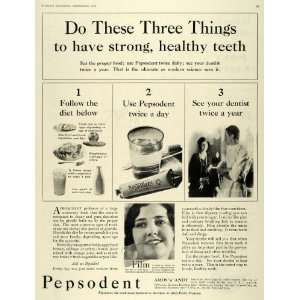  1930 Ad Pepsodent Co. Toothpaste Antiseptic Dental Care 