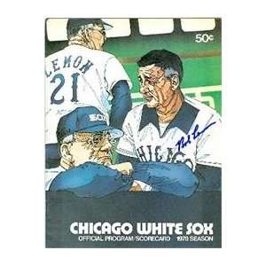 Bob Lemon autographed 1978 White Sox Program
