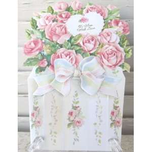  Carol Wilson Mothers Day Card Pink Rose Bouquet Health 