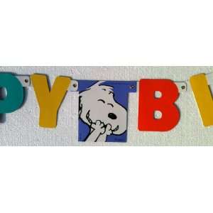   Happy Birthday Banner (Peanuts Gang, Charles Schulz) Toys & Games