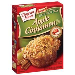 Duncan Hines Apple Cinnamon Muffin Mix   12 Pack:  Grocery 