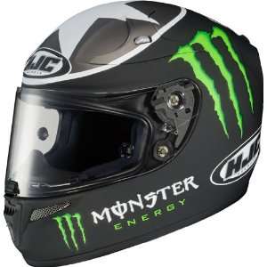   Ben Spies Full Face Motorcycle Helmet Black/Green Large L 0801 1435 06