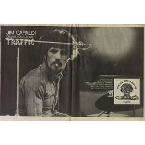  Traffic Jim Capaldi John Barleycorn LP Promo Ad Poster 