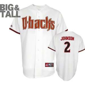 Kelly Johnson Jersey Arizona Diamondbacks #2 Big & Tall Home White 