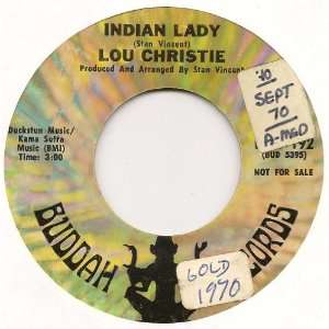  Indian Lady / Glory River (45rpm) Lou Christie Music
