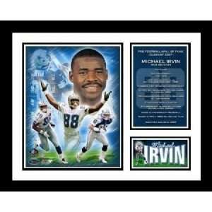 Michael Irvin Dallas Cowboys NFL Framed Photograph Hall of Fame 2007 