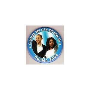   PIN BUTTONS PINBACKS OBAMA & OPRAH WINFREY 3 