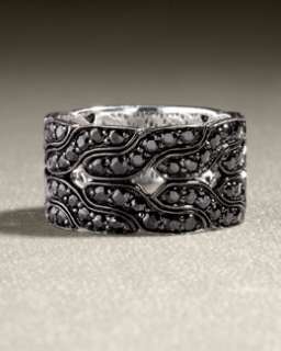 N0882 John Hardy Raja Sapphire Ring, Black