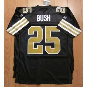 Reggie Bush Autographed Uniform   Saint Replithentic UDA   Autographed 