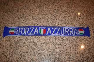 ITALIA FORZA AZZURRI BLUE SCARF SCARVES WORLD CUP ITALY  
