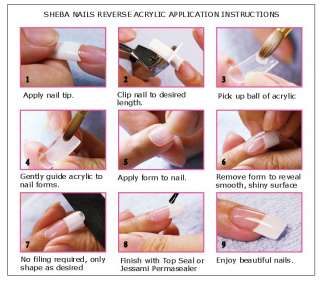Below is an example of how to use dual system nail forms using french 