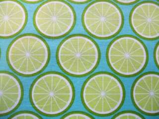 Lime Citrus Tropical Fruit Food Timeless Treasures Cotton Fabric Yard 