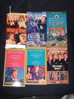 LOT OF 6 BILL GAITHER 2 HOMECOMING 4 GOSPEL SERIES T.D JAKES VHS TAPES 