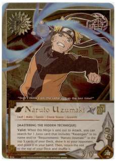 524 NARUTO UZUMAKI Gold Foil Rare Naruto Card SEALED  