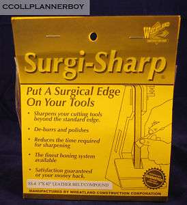   Surgi Sharp Leather Honing Belt Strop Tool Knife Sharpening  