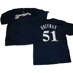 Trevor Hoffman Milwaukee Brewers Blue Name and Number Shirt