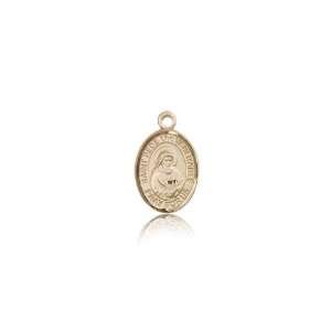 14kt Gold St. Saint Bede the Venerable Medal 1/2 x 1/4 Inches 9302KT 
