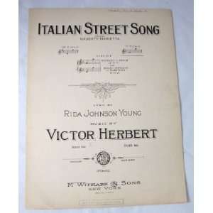   Young 1921 Sheet Music Rida Johnson Young.; Victor Herbert Books