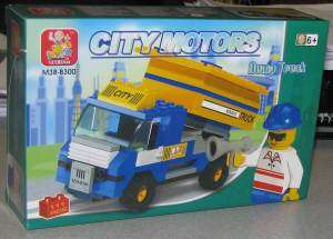 Sluban Building Blocks City Motors Dump Truck 111 PC Set New Legos 