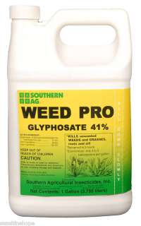 WEED PRO Glyphosate 41% Grass/Weed Killer 128oz Gallon  