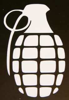 ARMY HAND GRENADE VINYL DECAL Choose Size/Color FREE SHIPPING sticker 