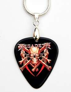 Megadeth 2 Sided Guitar Pick Necklace + Matching Pick  