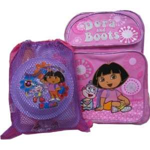 Dora and Boots Large Backpack with Lunch Bag Backpack 