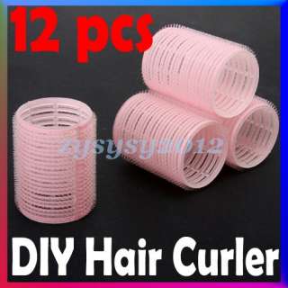   large Velcro Cling Rollers Curlers Hair Styling Salon Tool DIY  