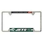   Jets License Plate Frame   Heavy Chrome Metal   NFL   Pro Football