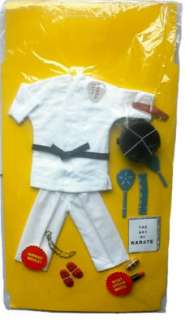 1965 HONEY WEST 11 female gilbert doll    KARATE OUTFIT MOC  