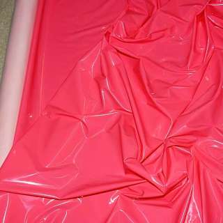 PLEATHER VINYL FABRIC STRETCH HOT PINK 56 BY THE YARD  