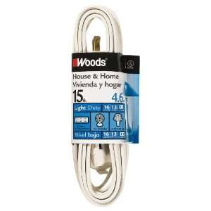  Woods 0603W 15 Foot Cube Extension Cord with Power Tap 
