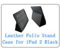 Leather Stand Folio Case Cover for HP TouchPad Tablet  