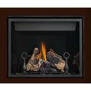   HDF35N Direct Vent Fireplace 4 Sided Frame   Brown