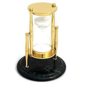    Marble/Brass 30 Minute Hourglass Sand Timer