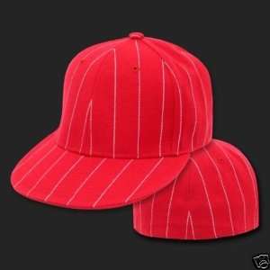   Size 7 1/4 Fitted Flat Bill Baseball Cap Hat 
